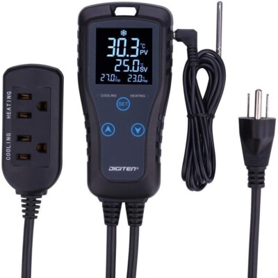 DIGITEN DTC102 Digital Programmable Heating and Cooling Temperature Controller