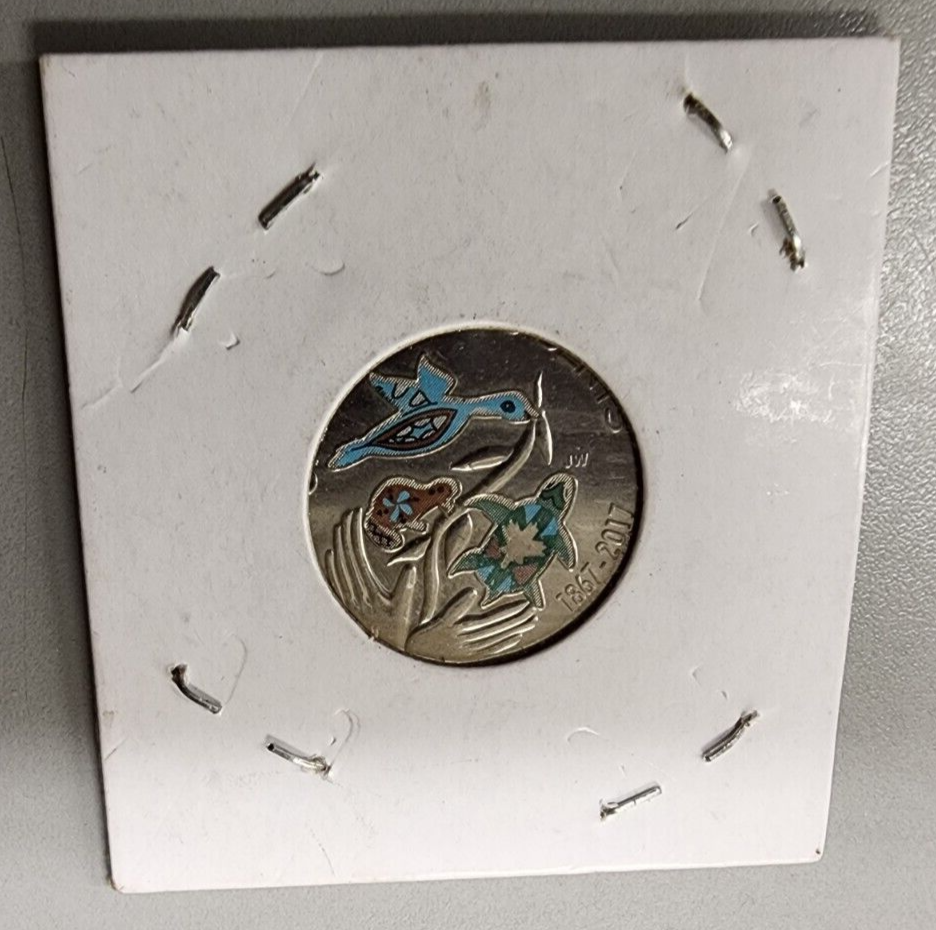 Canada 1867-2017 25 Cents Colored 150th Anniversary Hope For