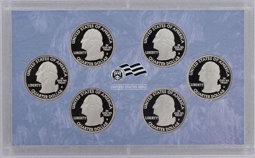 2009 S Proof Territories Quarter Mint Set OGP & COA 6 Coins #1707 SH-5