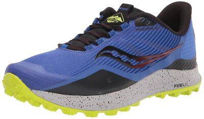 

Мужские кроссовки для бега по пересеченной местности Saucony Peregrine 12, синий RAZ/Acid, 13 D Medium RU, Blue raz/acid