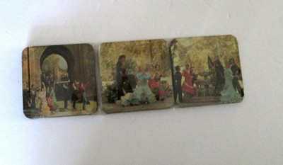 Spanish Spain Coasters Set Flamenco Still Sealed