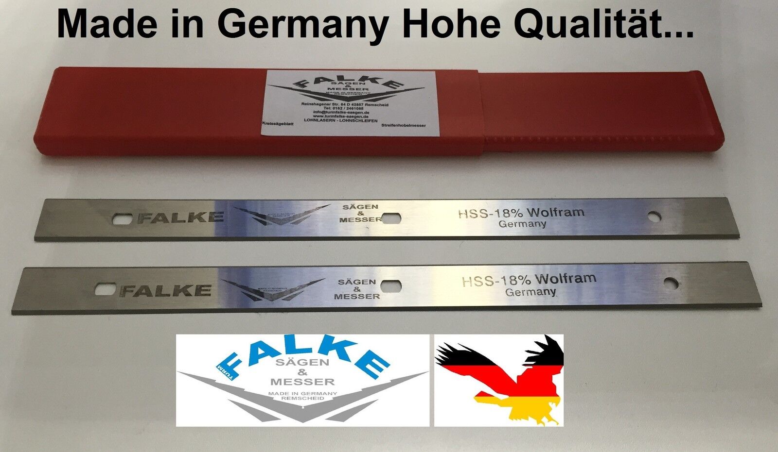 HSS Hobelmesser 60mm zu 1050mm x 25 x 3mm Streifenhobelmesser Hohe Qualität