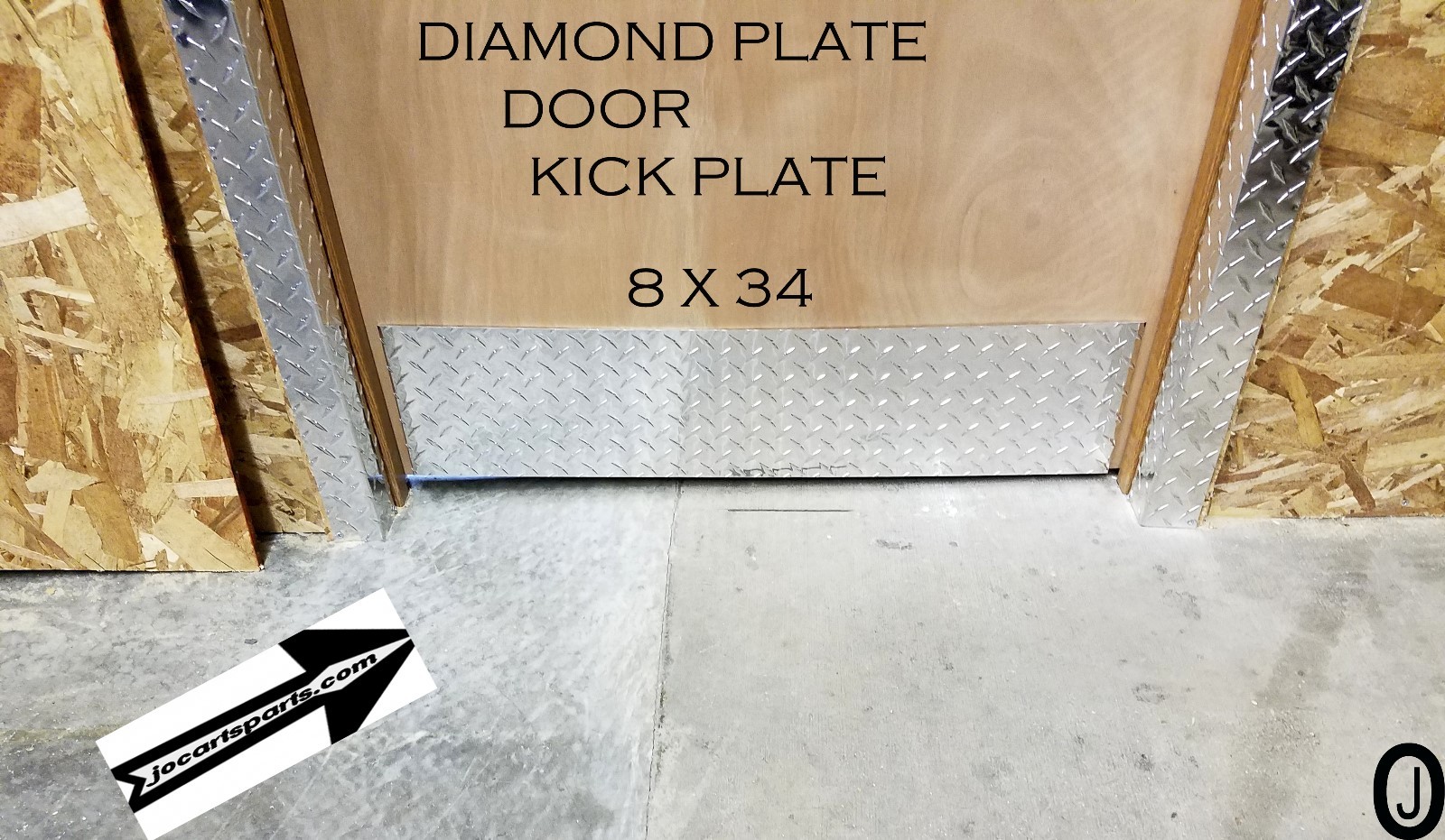 Door Kick Plate Highly Polished 3003 grade Aluminum Diamond Plate 8