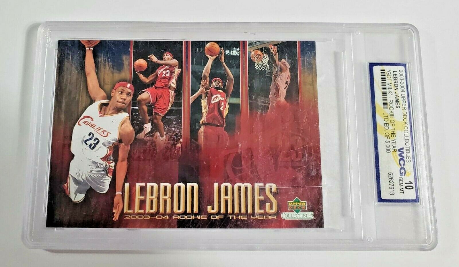 その他 UD Lebron James rookie year card 2003 - 04 UPPER DECK LEBRON JAMES GOT MILK ROOKIE OF THE