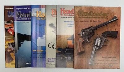 1987 Handloader The Journal Of Ammunition Reloading Magazine Full Year 6 Issues