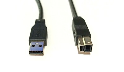 USB Type A to Type B M M AWM E246588 DisplayPort Super Speed Cable 6ft