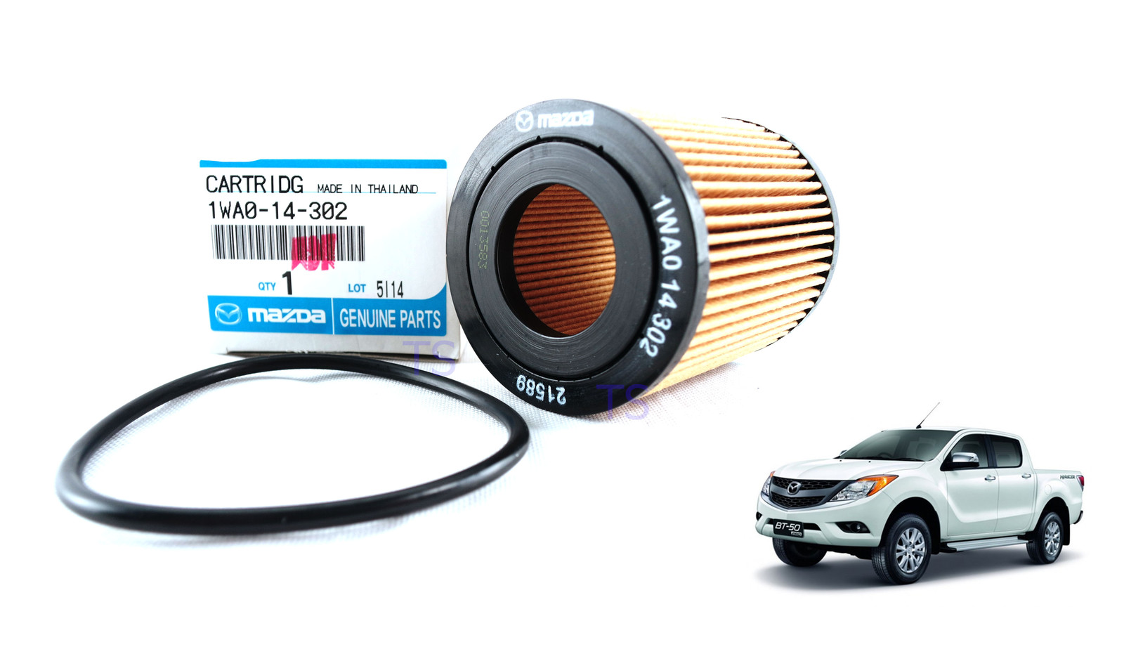 Genuine Oil Filter Element Replacement Fits Mazda Bt50 Pro 24dr 2012