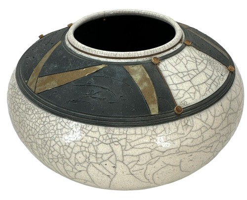 工芸品 raku Naked Raku NR058 — Double Iris Studios