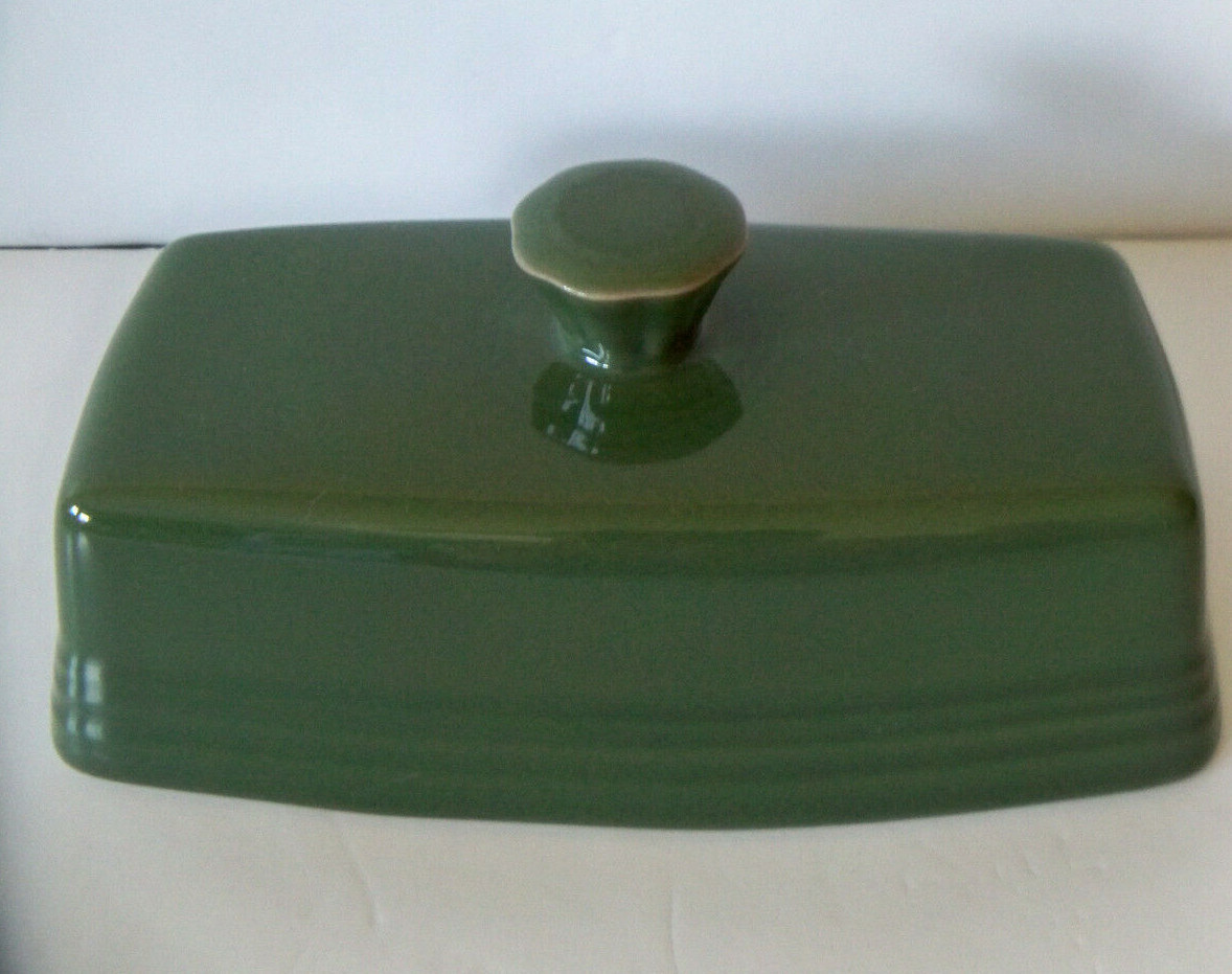 FIESTA Retired SAGE X-Large Covered Butter Dish LID / NEW Unused