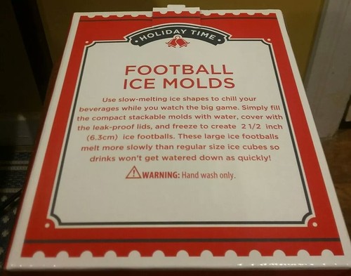 Holiday Time Football Ice Molds