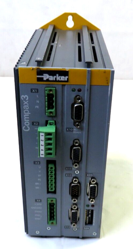 Parker Compax3 C3s025v2f11 I20 T11 M00 Servo Drive, For Parts/ Repair