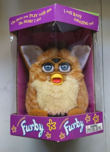 NEW FURBY VINTAGE GIRAFFE COLOR WITH BLUE EYES 1998! S68 NEW FURBY VINTAGE GIRAFFE COLOR WITH BLUE EYES 1998! S68