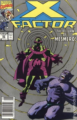 X-Factor Mark Jewelers #55MJ VG/FN 5.0 1990 Stock Image Low Grade