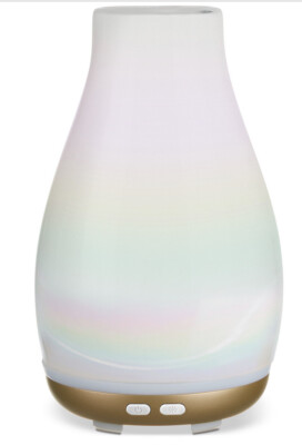 Homedics Ellia Aroma Diffuser ~ White / Iridescent  