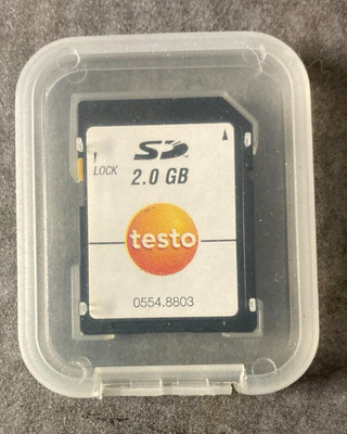NEW Testo 0554 8803 Data Logger SD Memory Card
