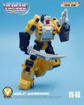MFT Vecma VS-02 Headwarrior Cool one Wolf Warriors in stock 12cm in box