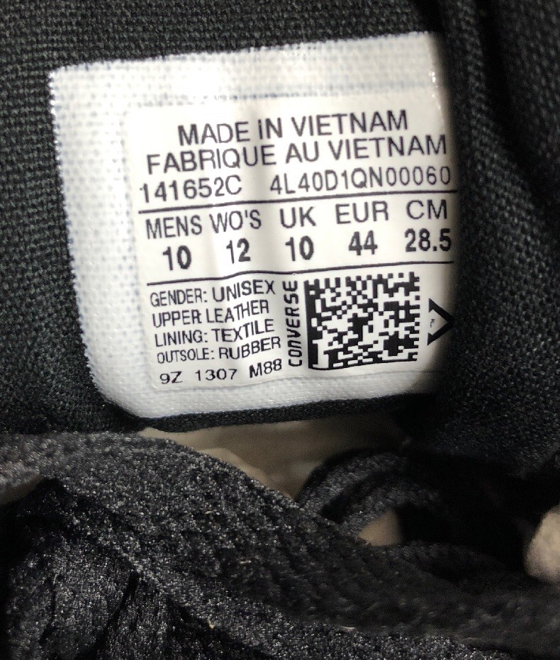 Converse Star Street Mid Black White Sneakers Shoes Size Men 10 Women 12