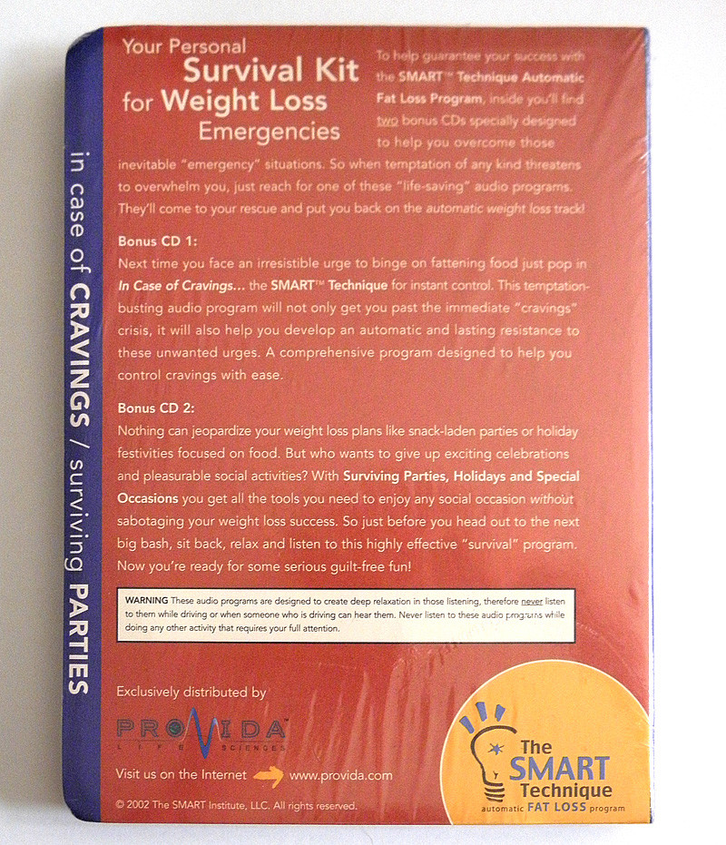 ProVida The SMART Technique Weight Loss EMERGENCY TECHNIQUES Cravings Holidays