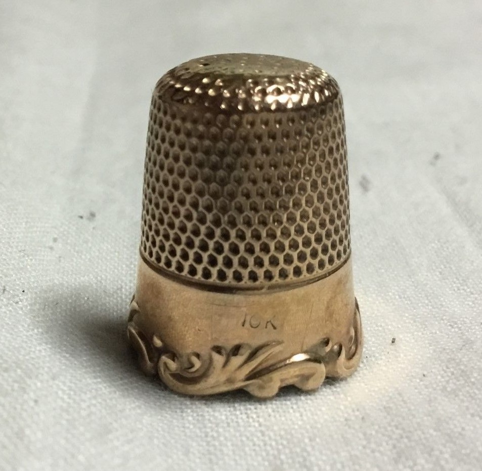 10K Gold Ladies Sewing Thimble