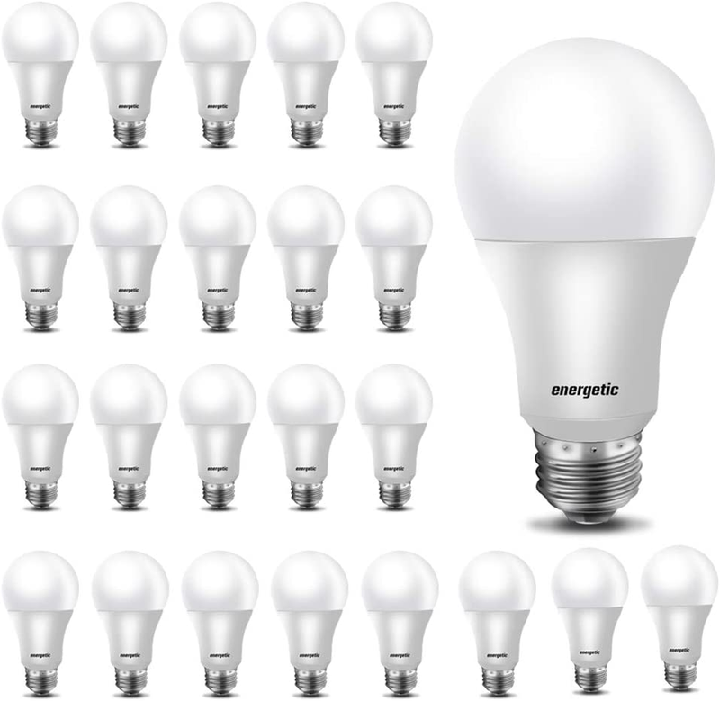 Energetic 40W Equivalent, A19 LED Light Bulb, 5000K Daylight(Natural White), E2