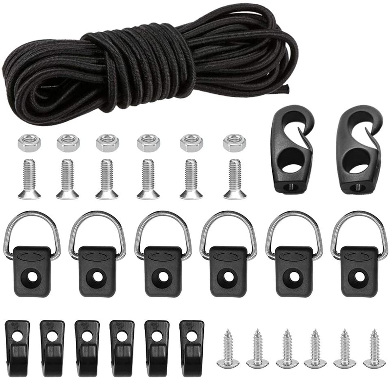 Deck Rigging Kit - Kayak Bungee Cord With Bungee Cord Hooks Fishing Riggin