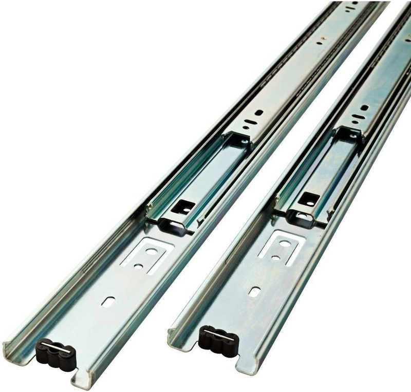 5 Pack  3-Section 100 LB Capacity Full Extension Ball Bearing Side Mount Drawer