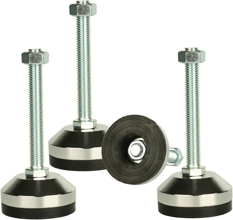 Leveling Feet M12 Thread 4 Pcs for Shelving Workbench Machinery Devices