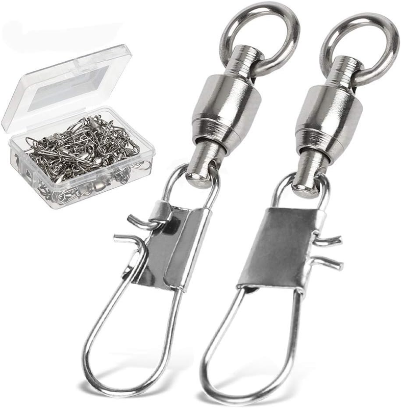 Fishing Swivels with Interlock Snap Ball Bearing Swivels Fishing Snap Swivels Sa