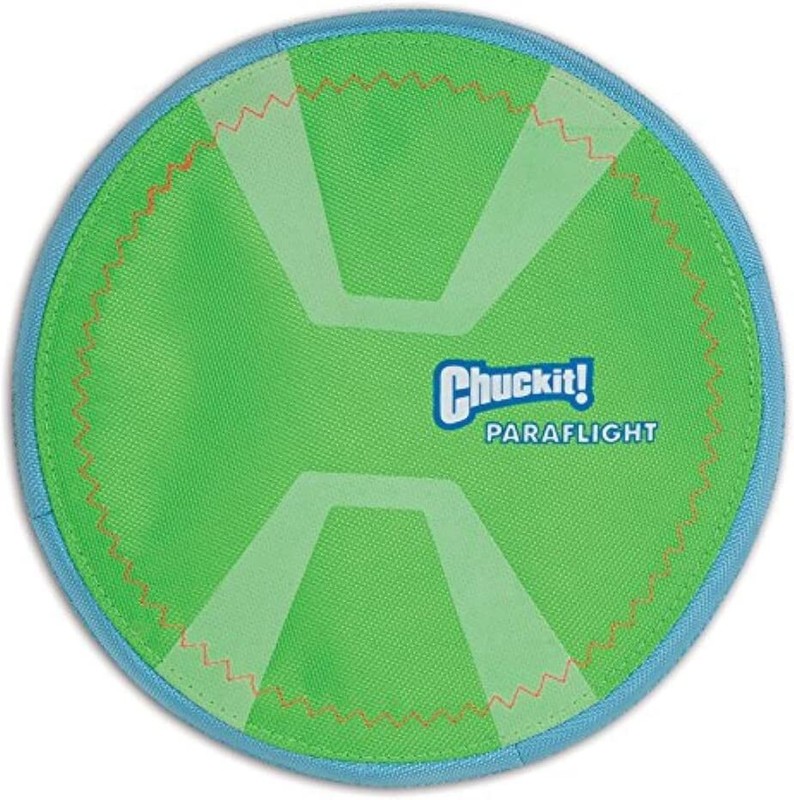 Chuckit Paraflight Flyer Dog Frisbee Floating Toy Gentle on 