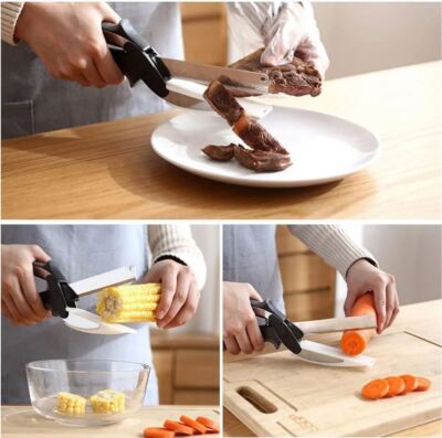 KwalityDEALZ Ease Slice - Vegetable Slicer Cutter Scissor