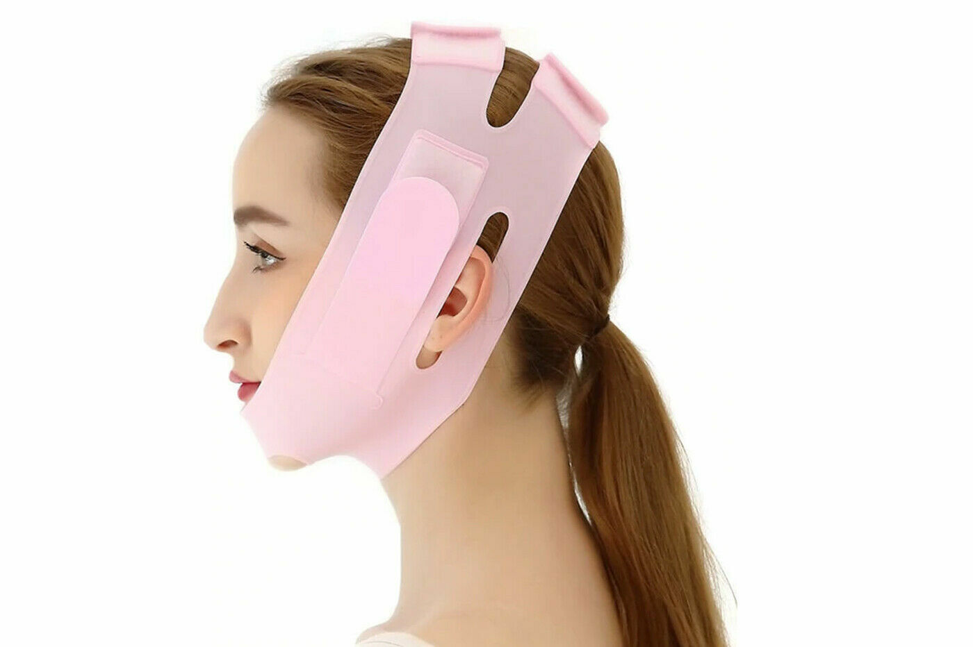 Maschera Fascia Viso Rassodante Facciale Silicone Diradamento Regolabile cir