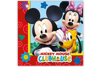 Tovaglioli Mickey Mouse Disney 20pz Feste di Compleanno a Tema 16x16 Club House