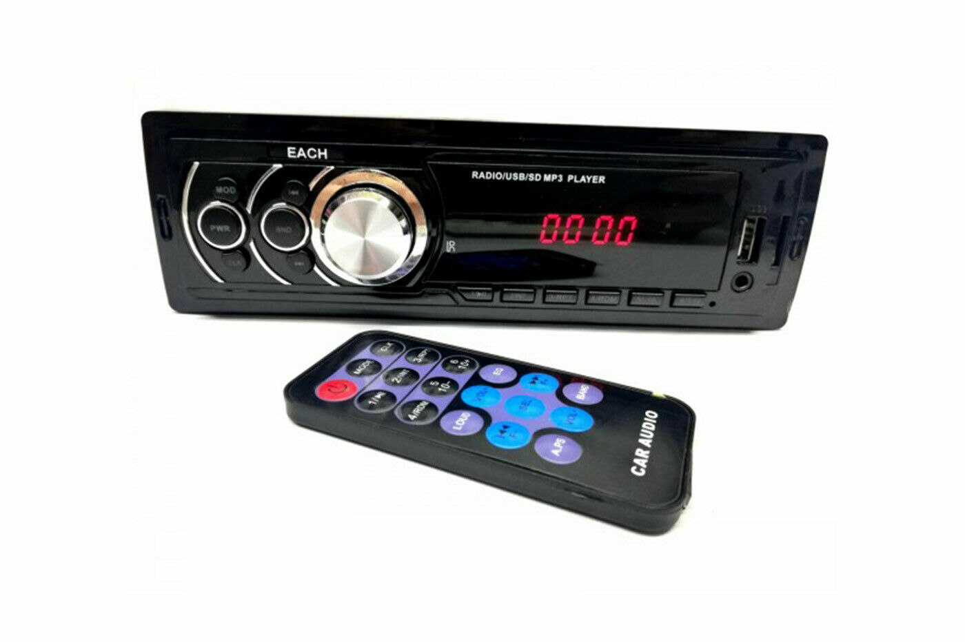 Autoradio 250W stereo FM lettore MP3 con ingresso AUX USB e SD auto 625 cir