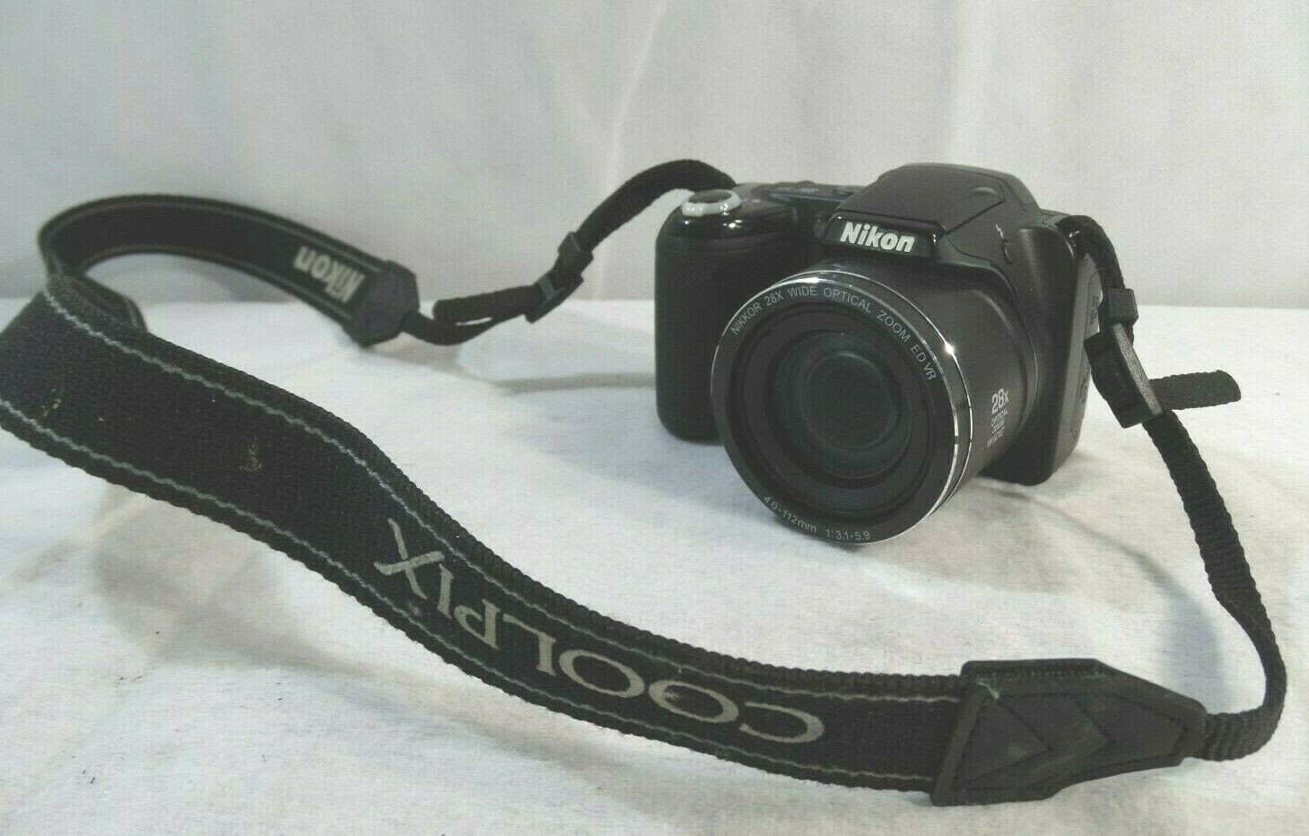 Nikon Coolpix L340 Black Digital Camera, For Parts / Repair