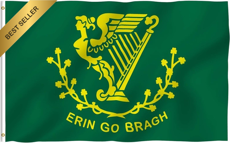 Fly Breeze 3X5 Foot Erin Go Bragh Flag - Vivid Color and UV Fade Resistant - Can