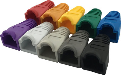 Accessbuy 100 Pack RJ45 CAT6 CAT6E CAT5 CAT5E Ethernet Network Cable Strain Reli