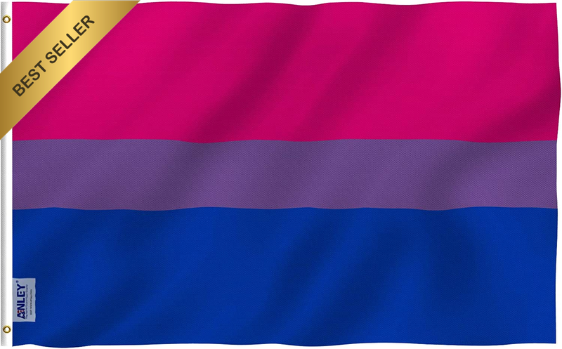 [Fly Breeze] 3X5 Foot Bi Pride Flag - Vivid Color and UV Fade Resistant - Canvas