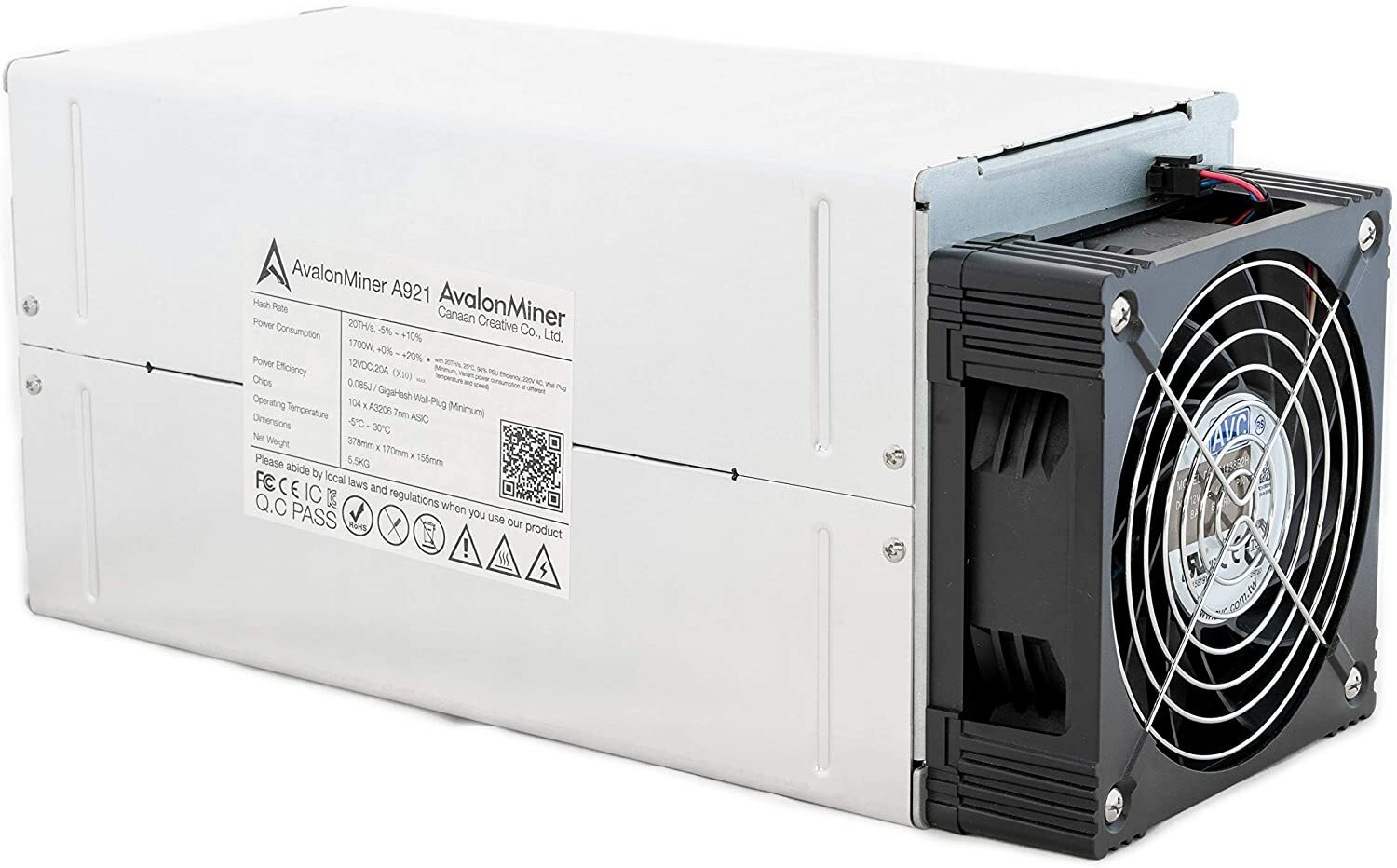 achan Canaan Avalon 921 ASIC Bitcoin Miner SHA 256 | eBay