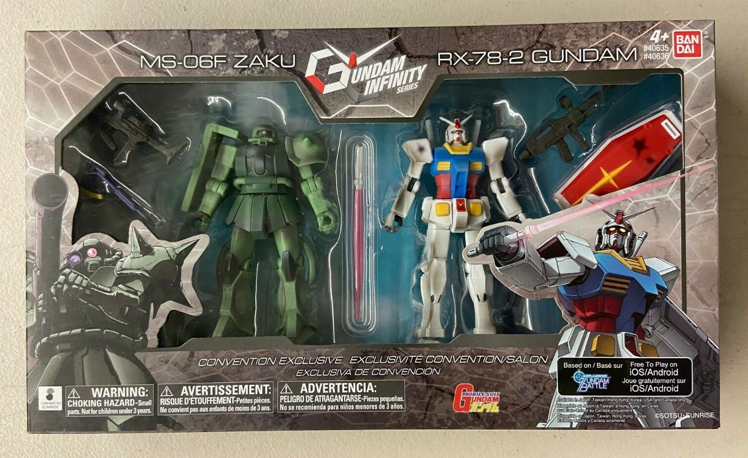Infinity Epic Battle RX-78-02 Gundam vs. MS-06 Zaku II Infinity Epic Battle RX-78-02 Gundam vs. MS-06 Zaku II