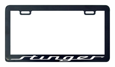 Black Stinger License Plate Frame holder tag