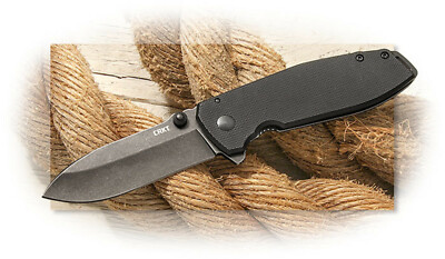 CRKT 2495K SQUID XM ASSISTED OPENING FLIPPER KNIFE G10 & SS HANDLE D2 TOOL STEEL