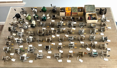 Huge Lot of Antique Fishing Reels, See List Down Below, 66 Total, Estate Find!
