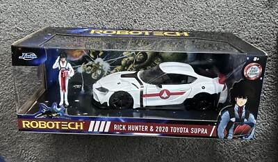 NEW Robotech 1:24 Rick Hunter Figure & Toyota Supra 2020 Die-cast Car