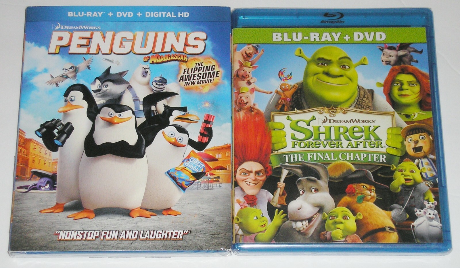 Kid Blu-ray DVD Lot - DreamWorks Penguins of Madagascar