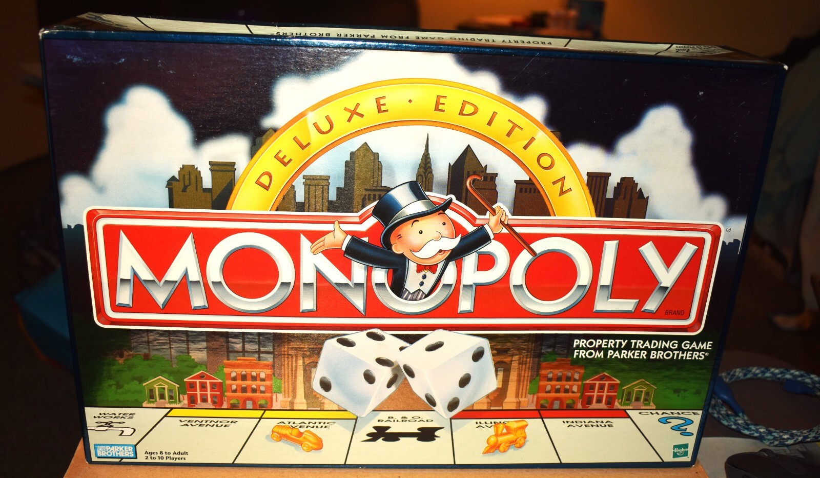 Monopoly Deluxe Edition, 1998 w/Bankers Tray, Card Carousel