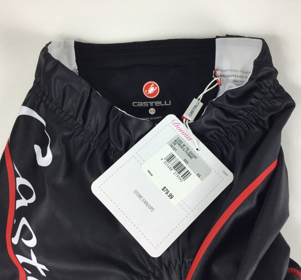 Castelli Women's Core Tri Triathlon Short XS NWT MSRP $79.99