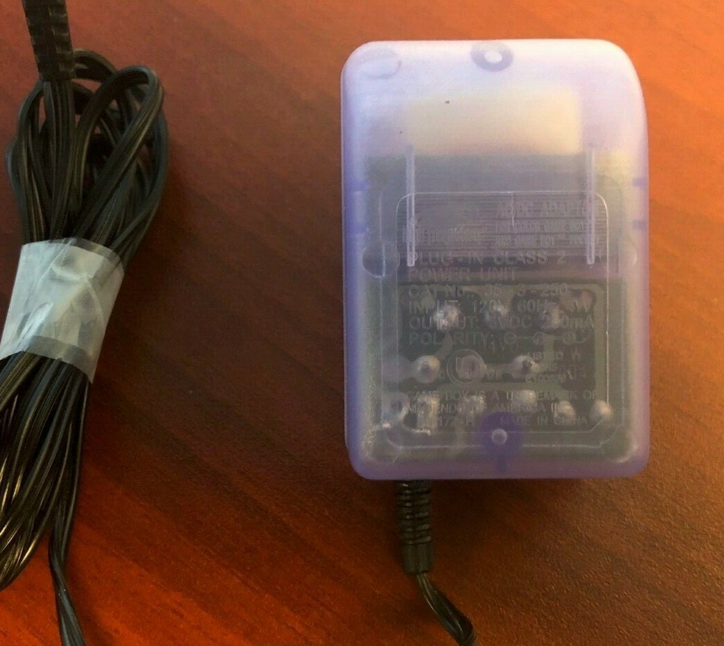 Purple AC Adaptor Power Supply - Nintendo Game Boy Color- Pocket