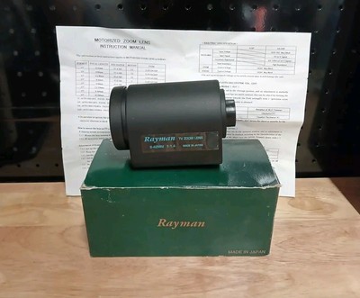 Vintage Rayman TV Camera Zoom  Lens Made In Japan/ MAR-990