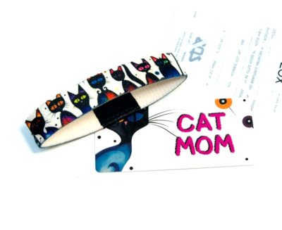 ZOX **CAT MOM** Silver Large Single Wristband w/Card CATS