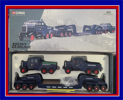 1:50 Corgi ''PICKFORDS'' Scammell Constructor w 24 Wheel Trailer FREE SHIPPING!!!!